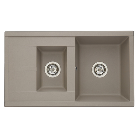 Кухонная мойка Aquaton Делия 87 1A716232DE250 серый шелк