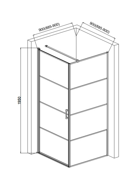 Душевой уголок AQUAme AQM5215-LH-9
