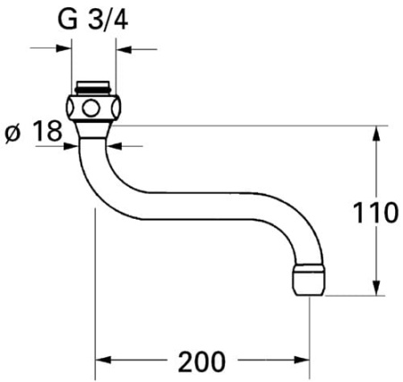 Излив-S Grohe 13084 000 (13084000)