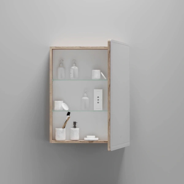 Зеркало-шкаф с подсветкой Sancos Mirror (59х74) MI60EG