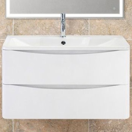 База под раковину подвесная  BelBagno ACQUA-800-2C-SO-BL Bianco Lucido