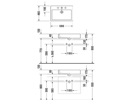 Раковина накладная Duravit 0452600000