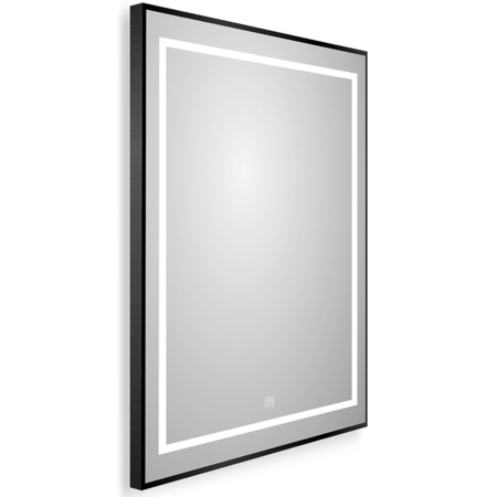 Зеркало (60х80) BelBagno Kraft SPC-KRAFT-600-800-LED-TCH-WARM-NERO с подсветкой