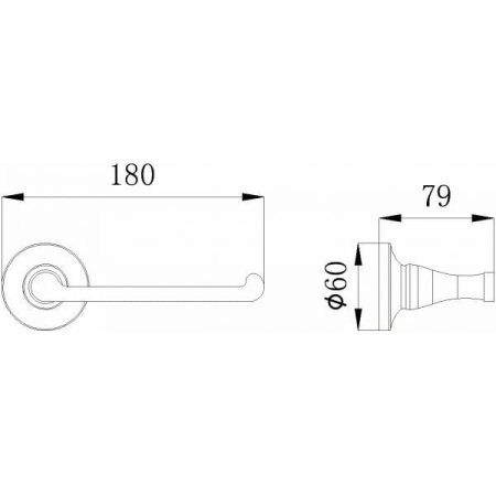Держатель туалетной бумаги Rush Corsica CO42110