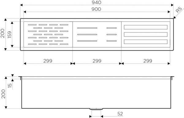 Встраиваемая сушка для посуды Omoikiri Dry-02-LG 4999021