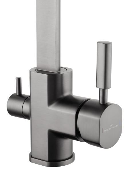 Смеситель для кухни с подключением фильтра WONZON & WOGHAND, темный графит WW-88458003-BGM