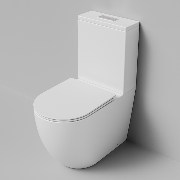 Унитаз напольный безободковый Grossman  GR-4494MSQ с сиденьем микролифт