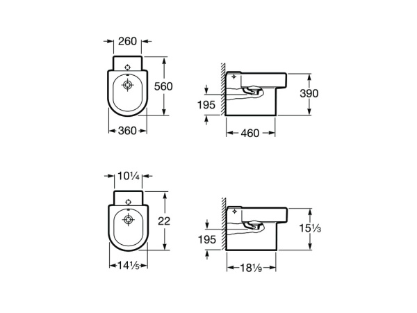 Биде напольное Roca Happening 357564000