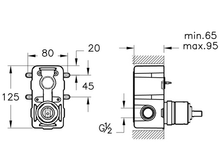 Душевая система Vitra Origin A49284EXP, черный матовый