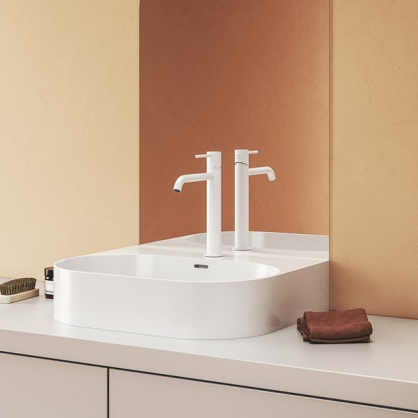 Смеситель для раковины Ravak Espirit BeCool ES 014.11WV X070400 белый вельвет