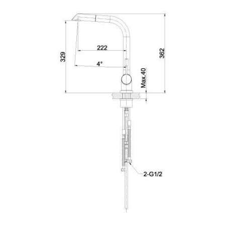 Смеситель для кухонной мойки Lemark Expert (LM5075S)