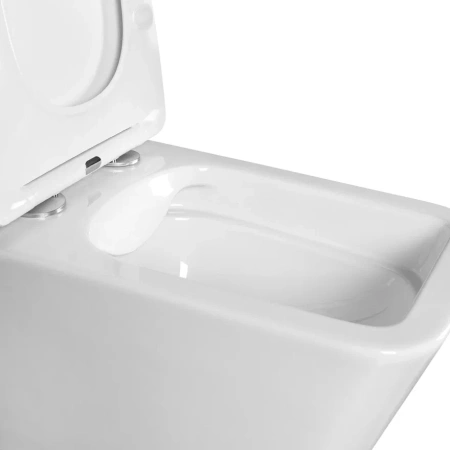 Унитаз подвесной безободоковый Aquatek Либра AQ0530N-00 микролифт