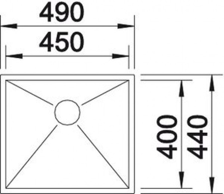 Кухонная мойка Blanco Zerox 450-IF 521586