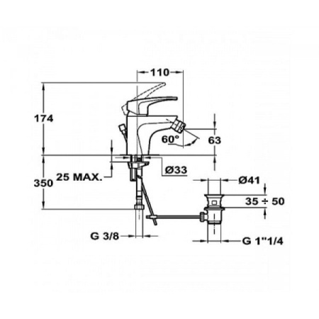 Смеситель для биде TEKA MB2 4062202