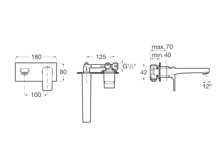 Смеситель для раковины Roca L90 5A3L20C00