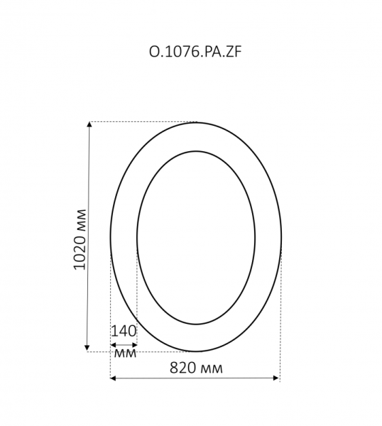 Зеркало (82х102) Misty Аврора O.1076.PA.ZA (серебро) Л-Авр-07082-146ОС