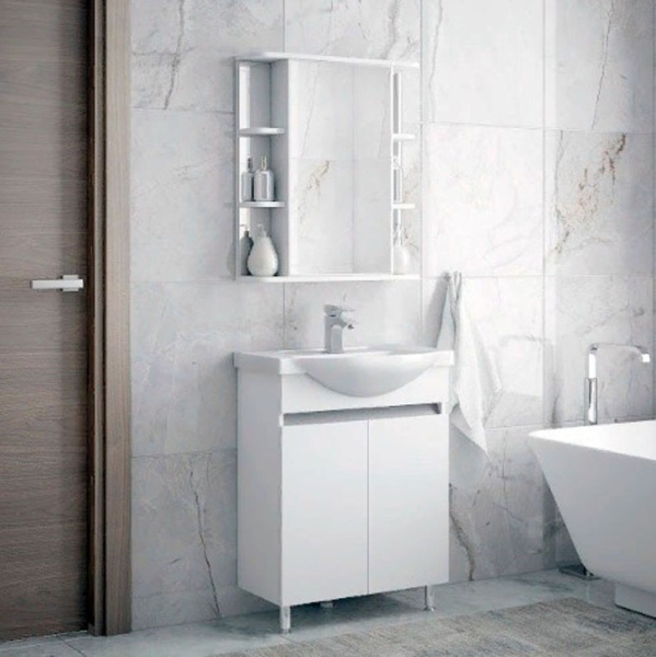 Зеркальный шкаф (54х74) Corozo Орион 55-2SD-00001547