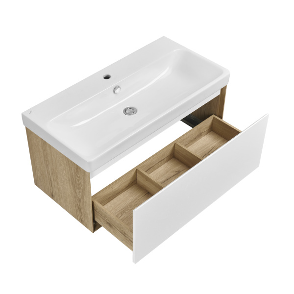 Тумба с раковиной Aquaton Либерти 90 1A2799K0LYC70 