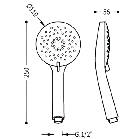 Лейка ручного душа Tres Showers 29974902
