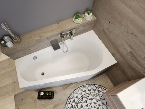 Ванна акриловая Riho Delta Plug & Play (160х80) B069007005 левая