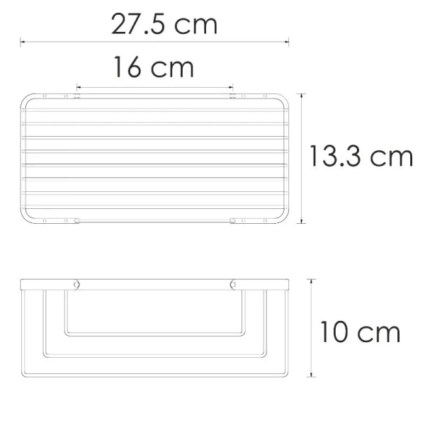Полка металлическая  WasserKRAFT K-711PB
