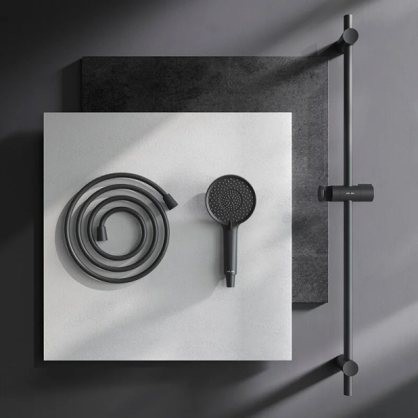 Душевой гарнитур Am.Pm X-Joy F0185A022, лейка 3 режима струи, черный матовый