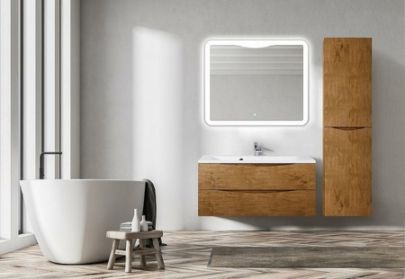 База под раковину подвесная BelBagno MARINO-CER-600-2C-SO-NL-P Nero Lucido