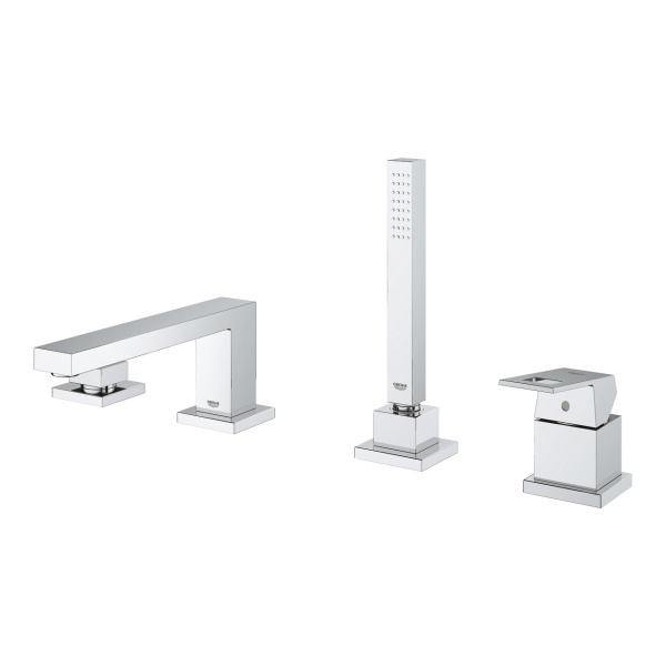 Смеситель однорычажный для ванны на 4 отверстия, Grohe Eurocube 19897 001 (19897001) хром Смеситель однорычажный для ванны на 4 отверстия, Grohe Eurocube 19897 001 (19897001) хром