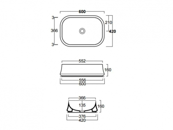 Раковина Simas Sharp SH08bi*0