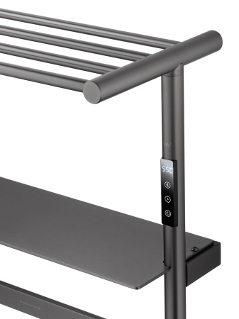 Полотенцесушитель электрический WONZON & WOGHAND DÜSSELDORF, темный графит WW-A208-GM