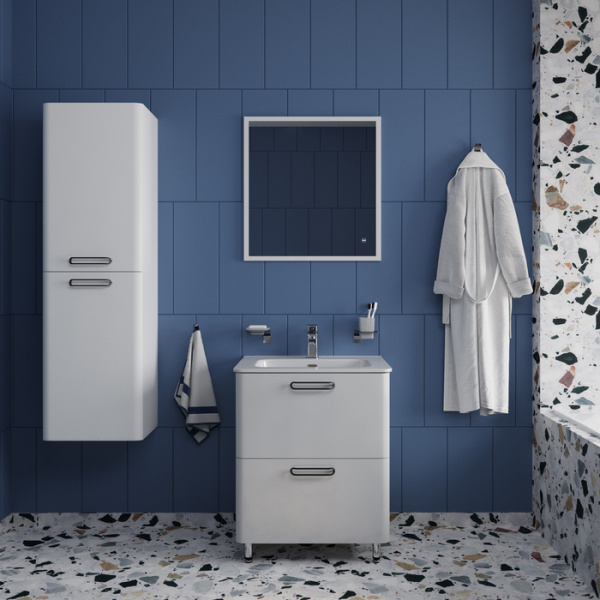 Тумба с раковиной Iddis  Brick белая,  60 см (BRI60WFi95K)