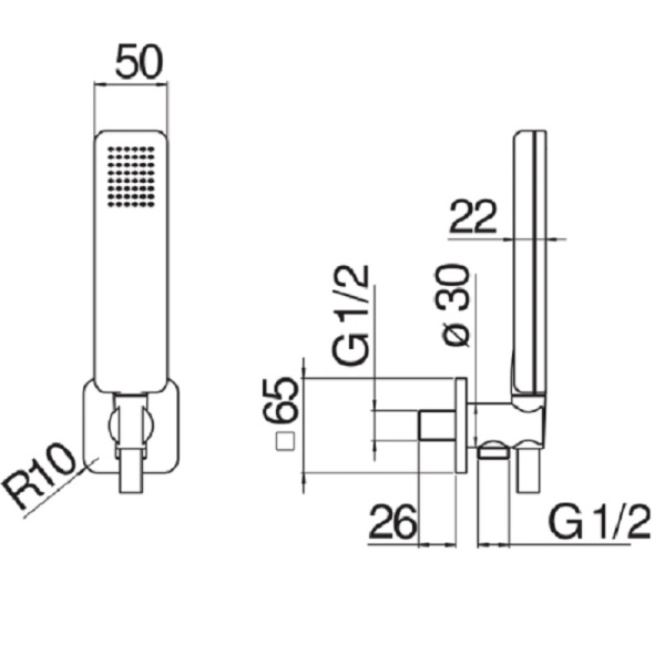Душевой набор Nobili Rubinetterie AD146/31CR