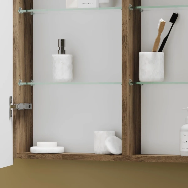 Зеркало-шкаф с подсветкой (99х74) Sancos Mirror MI100ECH