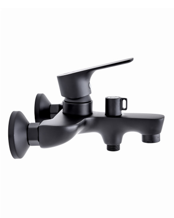 Душевая система Orange Aristo M19-944b смеситель с изливом, черный матовый