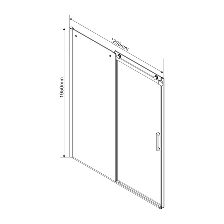 Душевой уголок Vincea  Como VSR-1C1012CL (120х100)  хром, стекло прозрачное