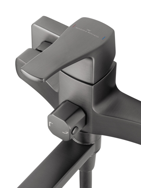 Смеситель для ванны WONZON & WOGHAND FLEX, темный графит WW-639906-BGM