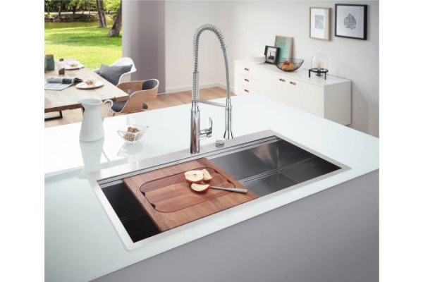 Мойка из нержавеющей стали 1 чаша GROHE K800 120-S 31586SD1