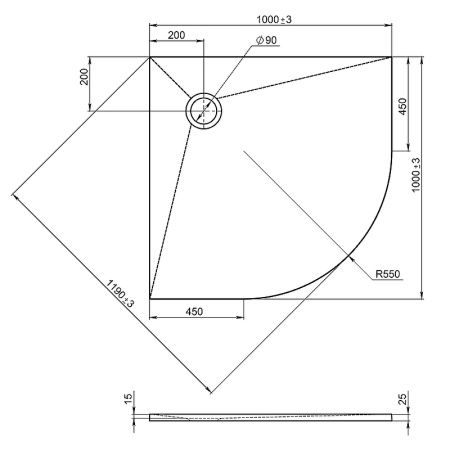 Душевой поддон Jacob Delafon Tolbiac (100x100) E6D330RU-WPM