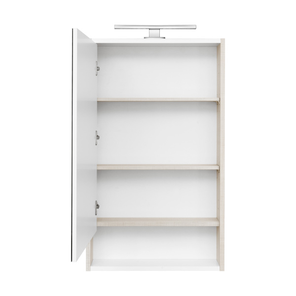 Зеркальный шкаф Aquaton Рико 50 белый, ясень фабрик 1A212302RIB90