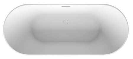 Ванна из литого мрамора ALPEN Bergamo 170 в комплекте с сифоном BER-170M