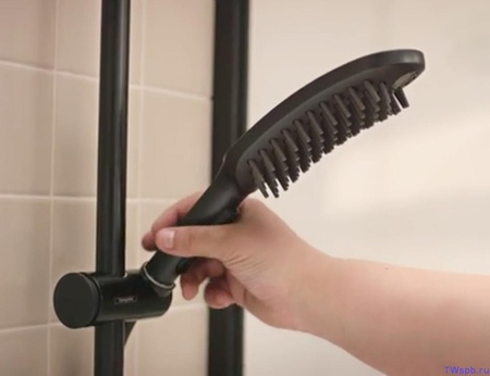 Ручной душ для мытья собак Hansgrohe DogShower 26640670 черный матовый