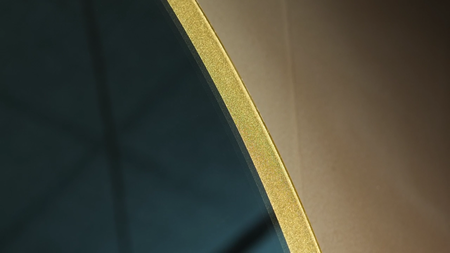 Зеркало с хололной подсветкой Art&Max Sanremo AM-San-770-DS-F-Gold