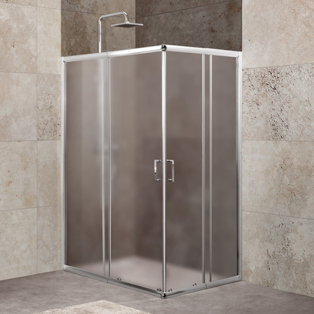 Душевой уголок (100х75) BelBagno UNIQUE-AH-2-100/115-75/90-P-Cr