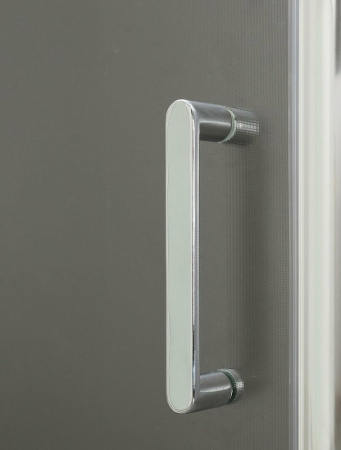 Душевой уголок (120х90) BelBagno UNO-195-AH-2-120/90-P-Cr стекло рифленое