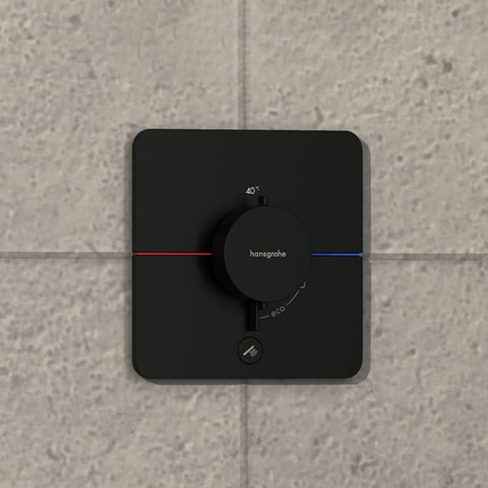Термостат для душа Hansgrohe ShowerSelect Comfort Q 15589670 черный матовый