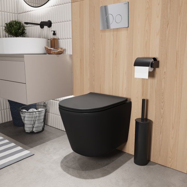 Комплект унитаза с инсталляцией Grossman Style 97.4477BMSQ.05.10M с клавишей смыва