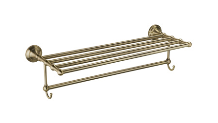 Полка для полотенец FIXSEN Retro с крючками FX-83815A