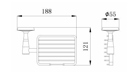 Мыльница решетка RUSH Balearic BA39410