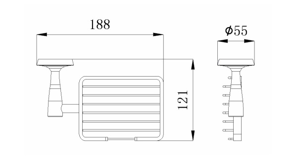 Мыльница решетка RUSH Balearic BA39410