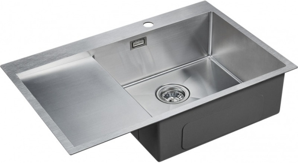 Кухонная мойка Paulmark Elde PM807851-BSR брашированная нерж. сталь правая